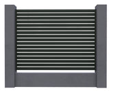 Aluminium Slat Screen Kit - Woodland Grey colour, 1800mm high x 3000mm wide, Slat fence panel